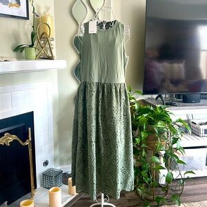 Grace Karin Olive Green Midi Dress